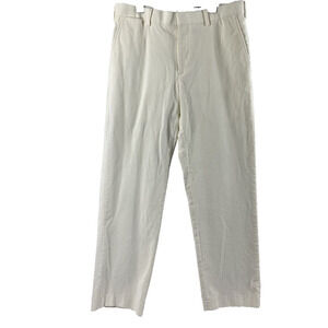 Lands End Corduroy Pants Womens Size 31‎ Ivory White Traditional Fit Slacks